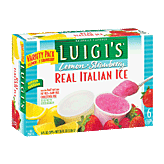 Luigi's Real Italian Ice lemon & strawberry, 6 cups Left Picture